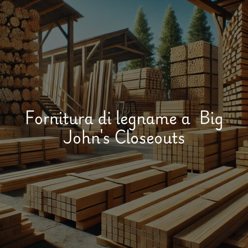 Fornitura di legname a Big John's Closeouts