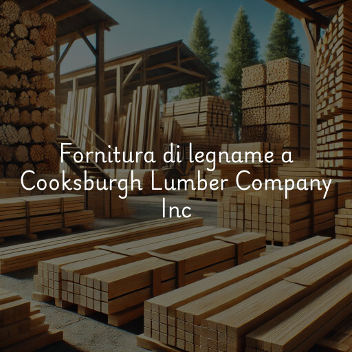 Fornitura di legname a Cooksburgh Lumber Company Inc