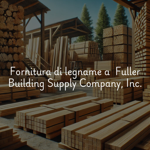 Fornitura di legname a Fuller Building Supply Company, Inc.