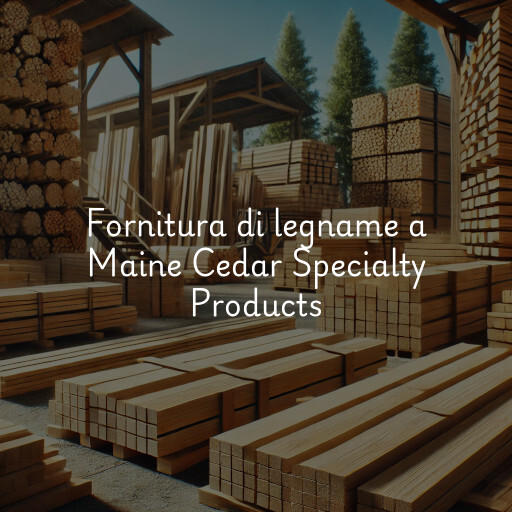 Fornitura di legname a Maine Cedar Specialty Products