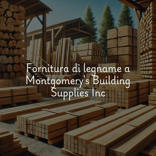 Fornitura di legname a Montgomery's Building Supplies Inc