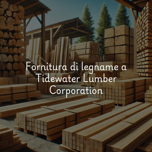 Fornitura di legname a Tidewater Lumber Corporation