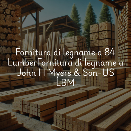 Fornitura di legname a