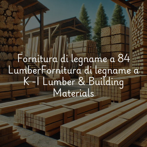 Fornitura di legname a