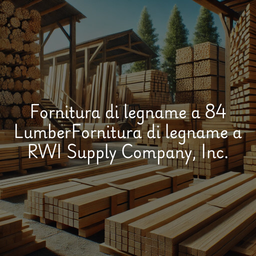 Fornitura di legname a