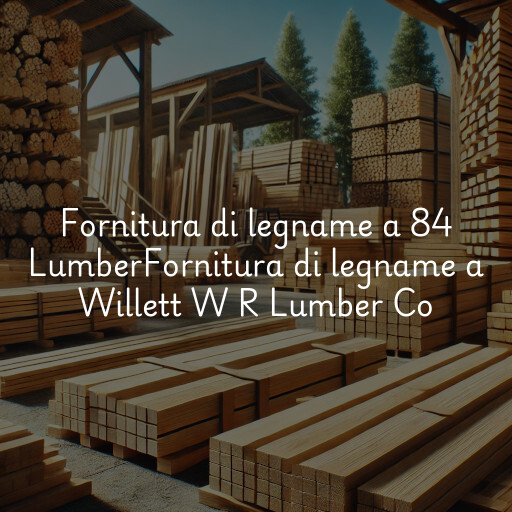 Fornitura di legname a