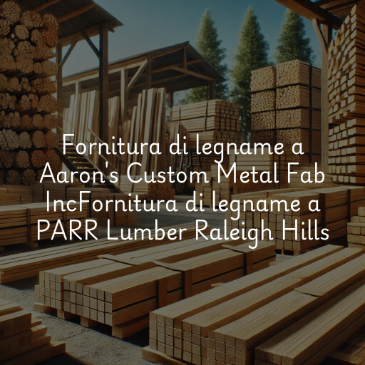 Fornitura di legname a