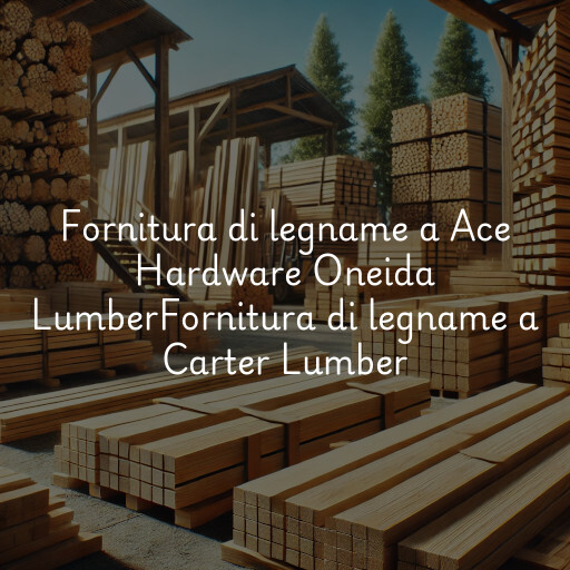 Fornitura di legname a