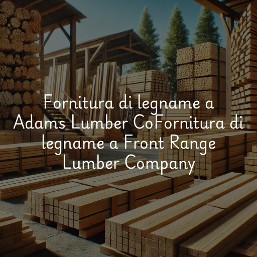 Fornitura di legname a