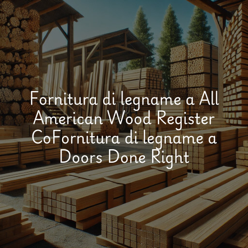 Fornitura di legname a