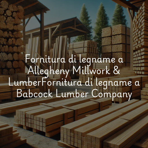 Fornitura di legname a