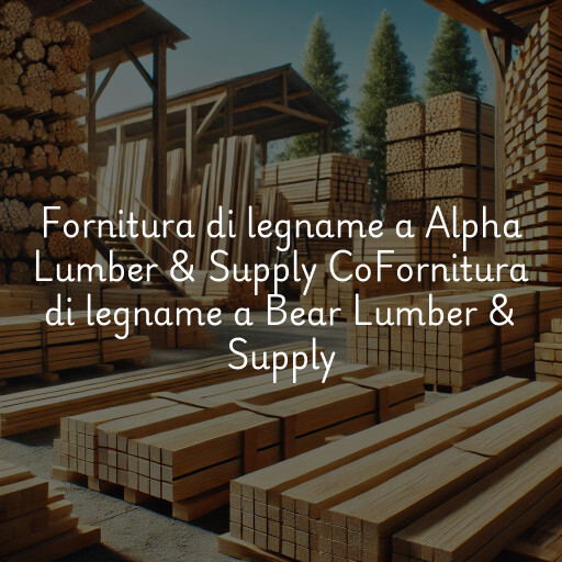 Fornitura di legname a