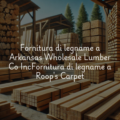 Fornitura di legname a