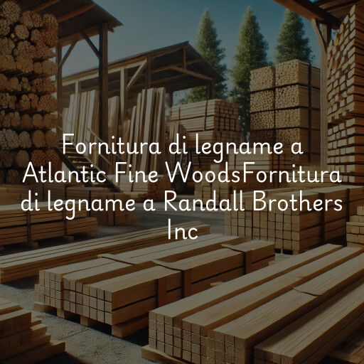 Fornitura di legname a