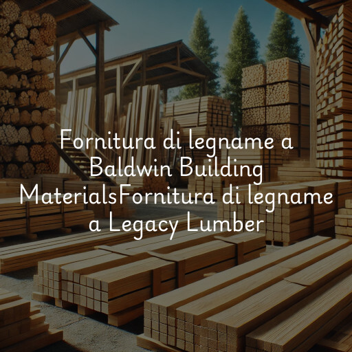 Fornitura di legname a