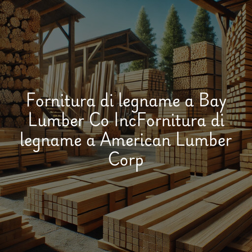 Fornitura di legname a