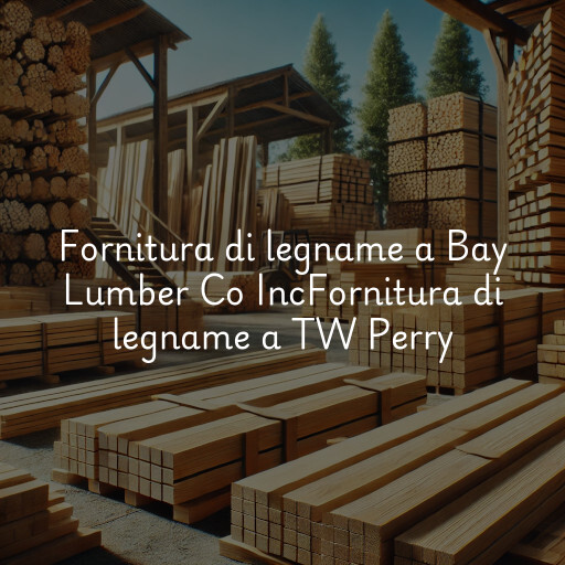 Fornitura di legname a