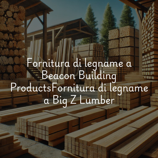 Fornitura di legname a