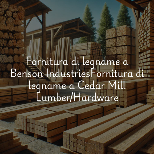 Fornitura di legname a