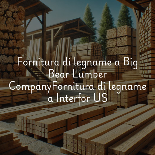 Fornitura di legname a