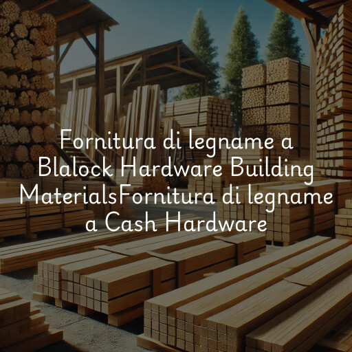 Fornitura di legname a