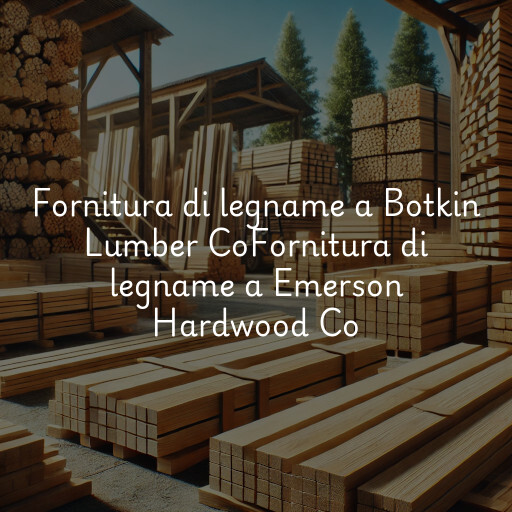 Fornitura di legname a