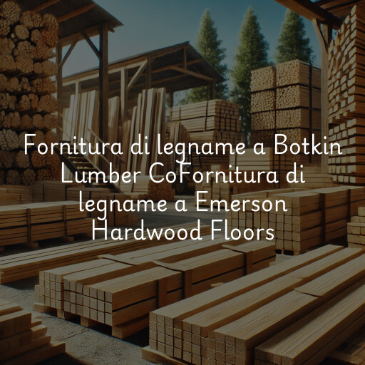 Fornitura di legname a