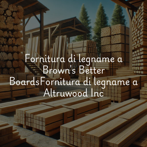 Fornitura di legname a