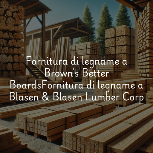 Fornitura di legname a