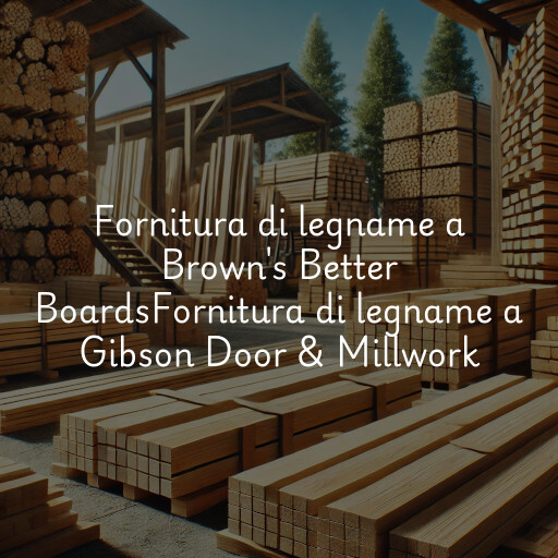 Fornitura di legname a