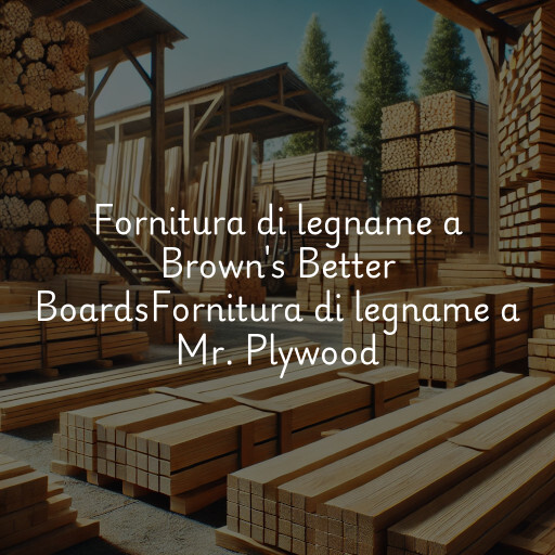 Fornitura di legname a