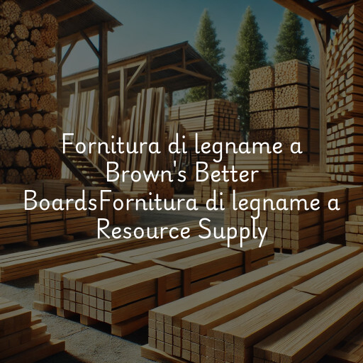 Fornitura di legname a