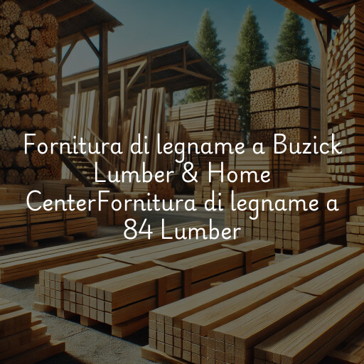 Fornitura di legname a