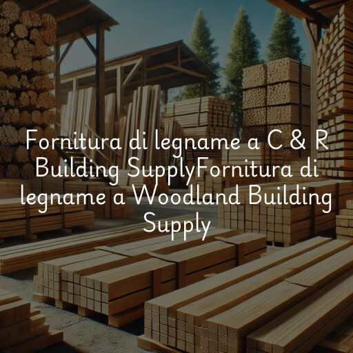 Fornitura di legname a