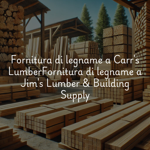 Fornitura di legname a