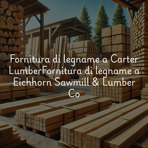 Fornitura di legname a