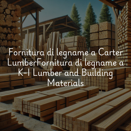 Fornitura di legname a