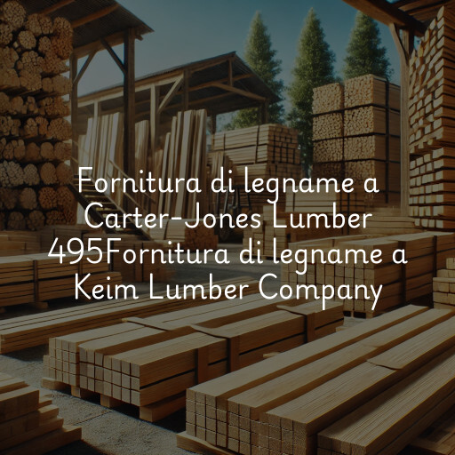 Fornitura di legname a