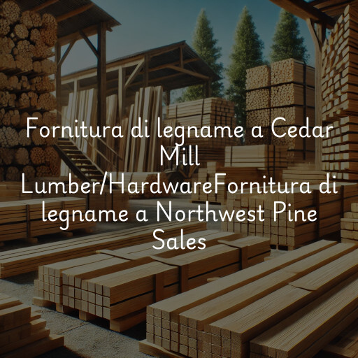 Fornitura di legname a