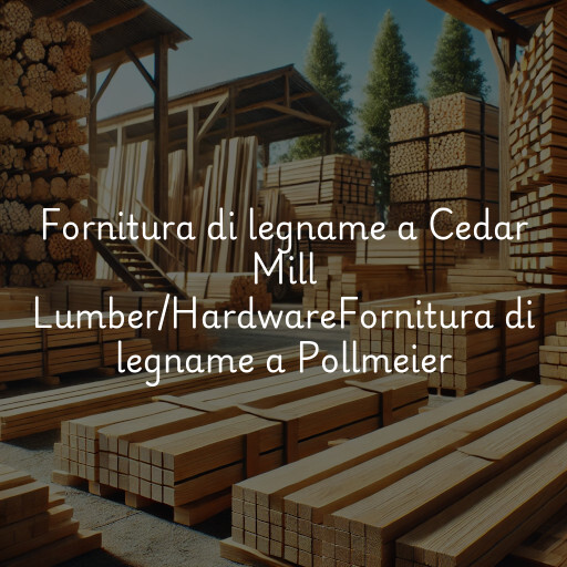 Fornitura di legname a