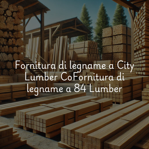Fornitura di legname a