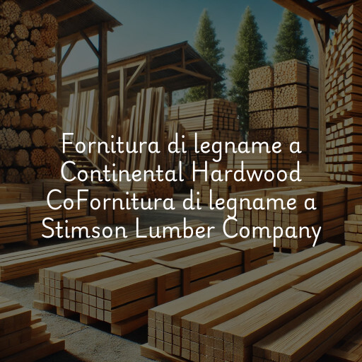 Fornitura di legname a