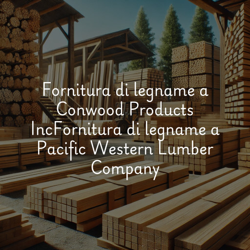 Fornitura di legname a