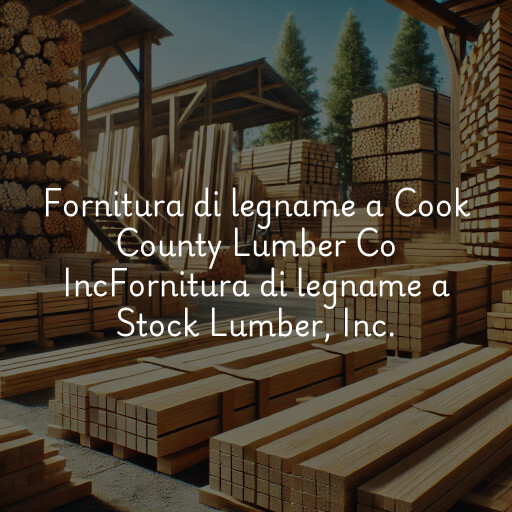 Fornitura di legname a
