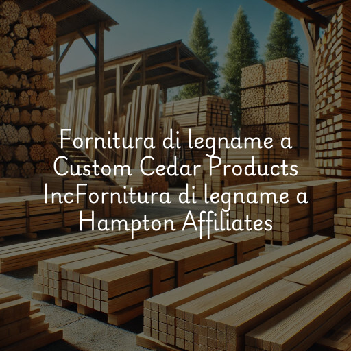 Fornitura di legname a