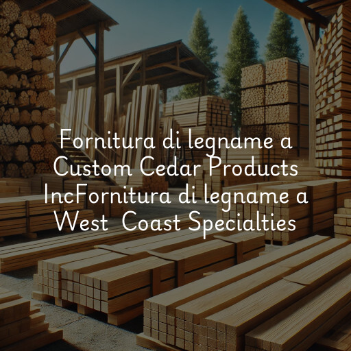 Fornitura di legname a