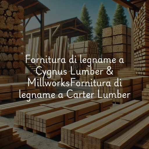 Fornitura di legname a