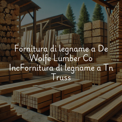 Fornitura di legname a