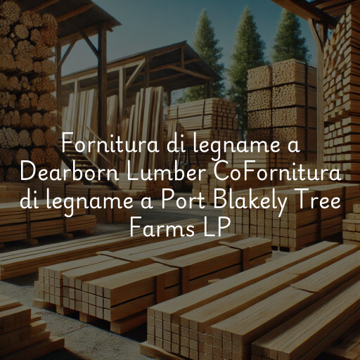Fornitura di legname a