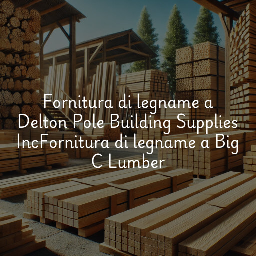 Fornitura di legname a